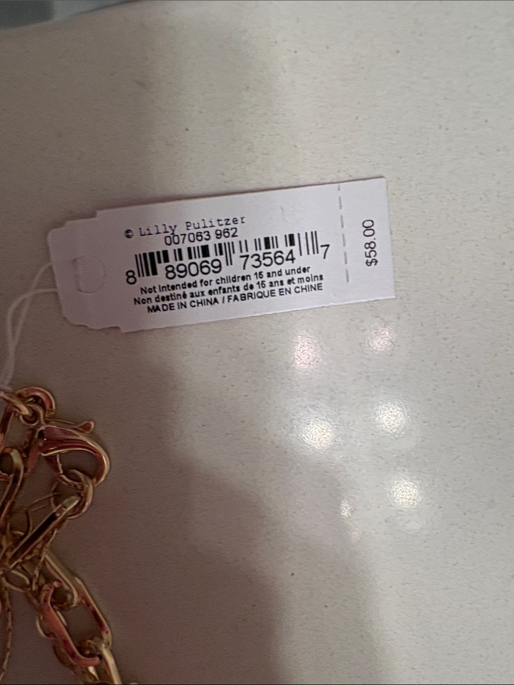 Lilly Pulitzer Gold Layered Necklace - Picture 2 of 5